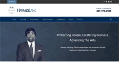 Desktop Screenshot of haymeslaw.com