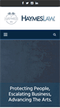 Mobile Screenshot of haymeslaw.com